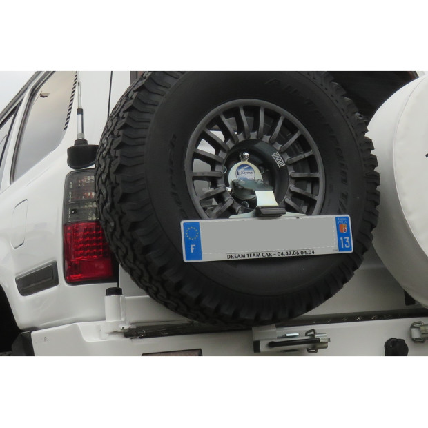 Porte roue de secours gauche Kaymar Toyota HDJ80 et Nissan Patrol GR Y60