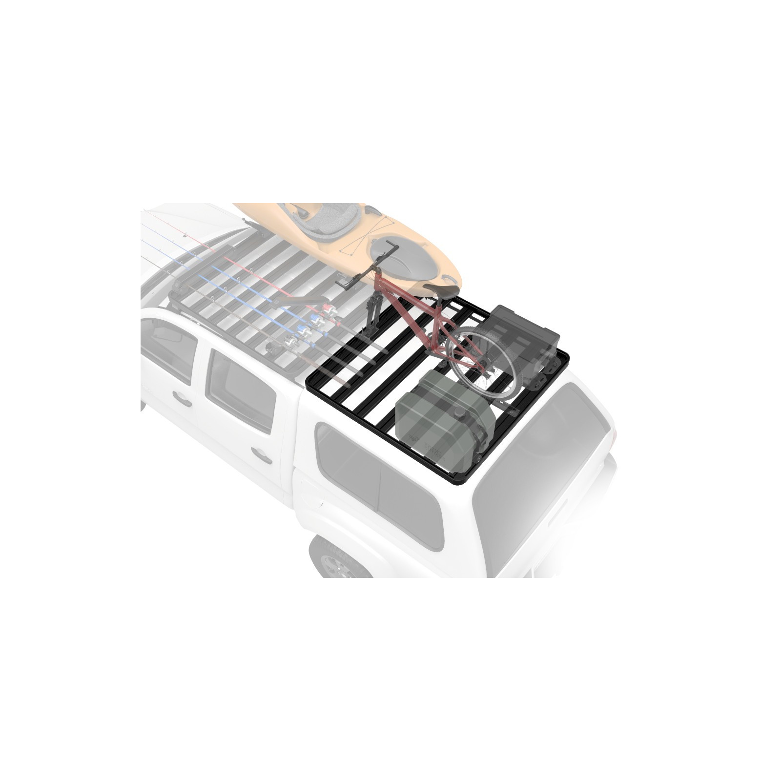 Galerie FRONT RUNNER Slimline II 1165 x 1560 mm Track Mount Haute pour hard top pickup • KRCAT01T