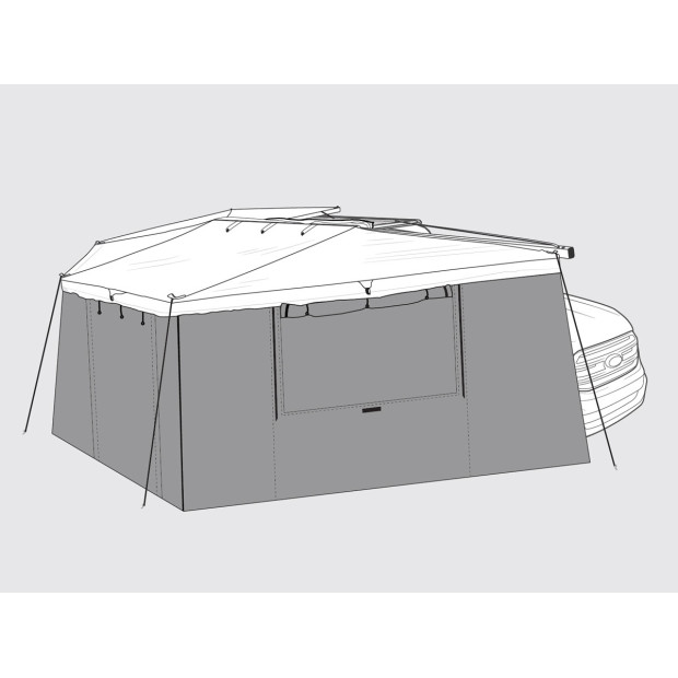 Kit murs de auvent autoportant Batwing 270° coté droit Rhino Rack