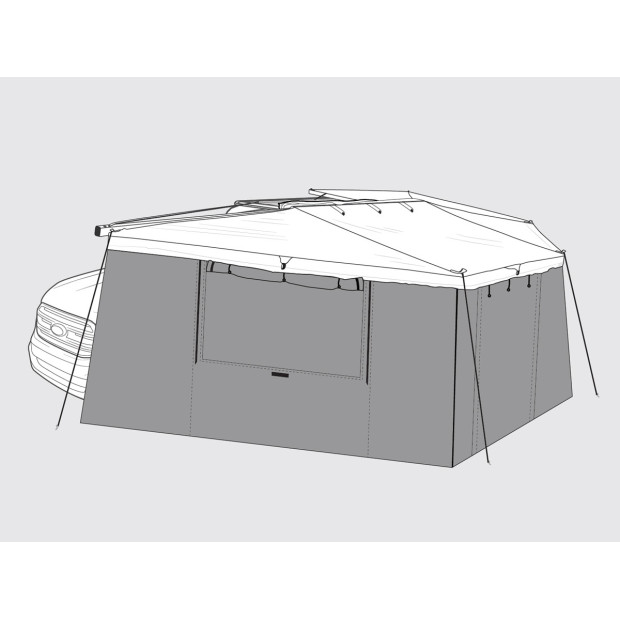 Kit murs de auvent autoportant Batwing 270° coté gauche Rhino Rack
