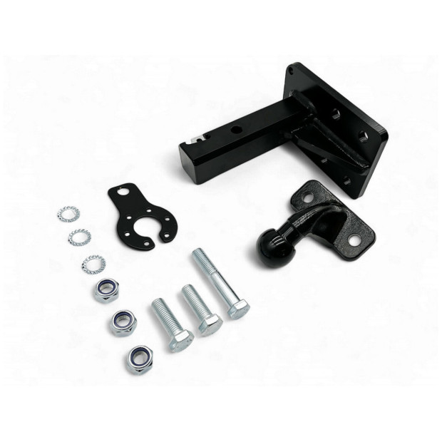 Entretoise homologuée avec rattrapage de jeu carré 2" attelage plaque 4 trous N4-Offroad