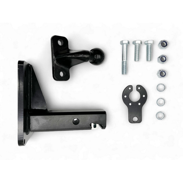 Entretoise homologuée avec rattrapage de jeu carré 2" attelage plaque 4 trous N4-Offroad