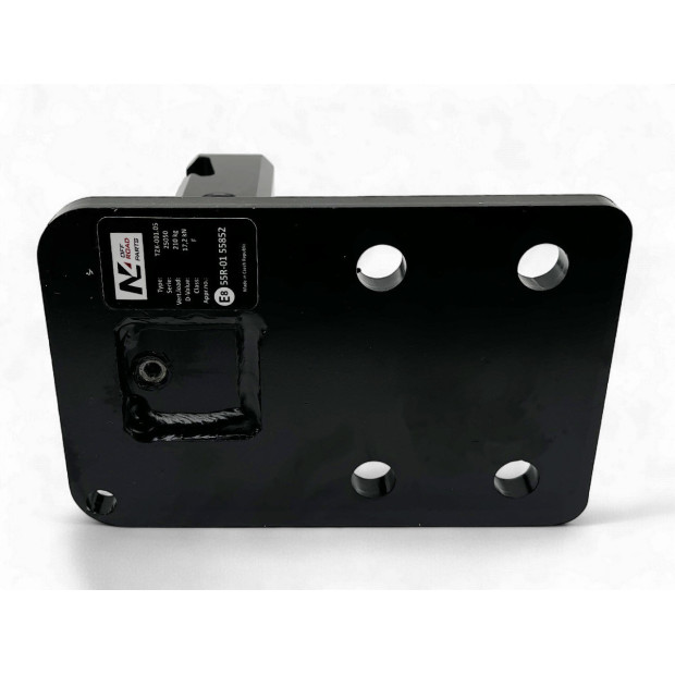 Entretoise homologuée avec rattrapage de jeu carré 2" attelage plaque 4 trous N4-Offroad