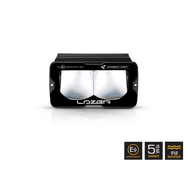 PHARE LED LAZER CARBON-2 SPOT (MODE FEU JAUNE)