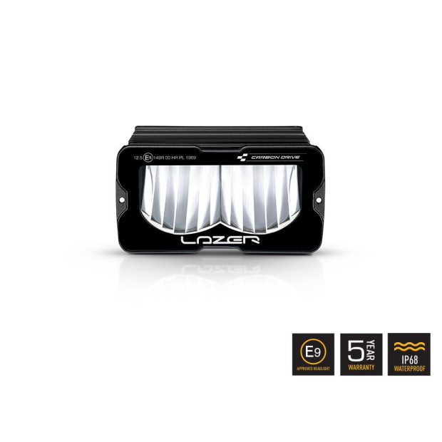 PHARE LED LAZER CARBON-2 DRIVE (MODE FEU JAUNE)