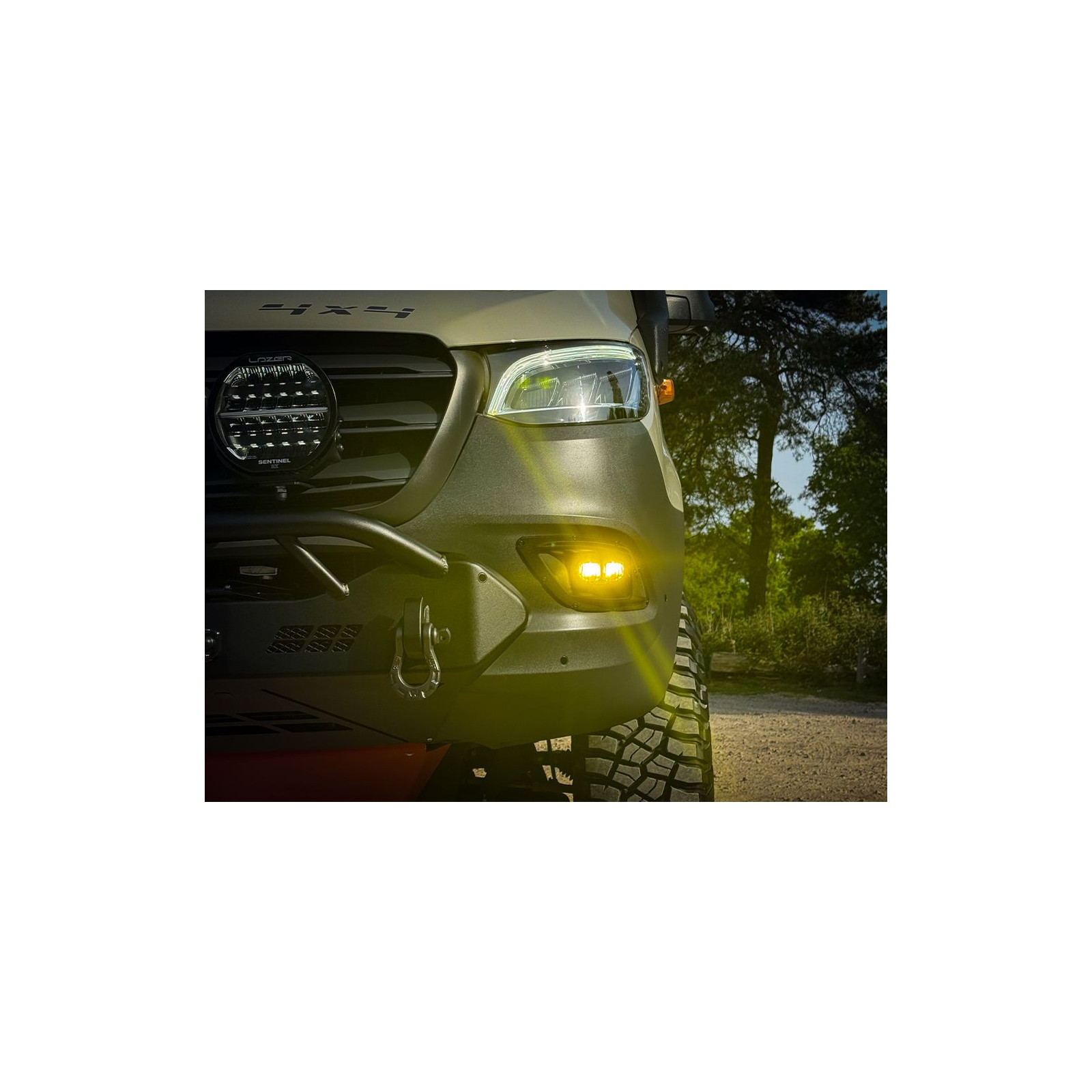 PHARE LED LAZER CARBON-2 DRIVE (MODE FEU JAUNE)