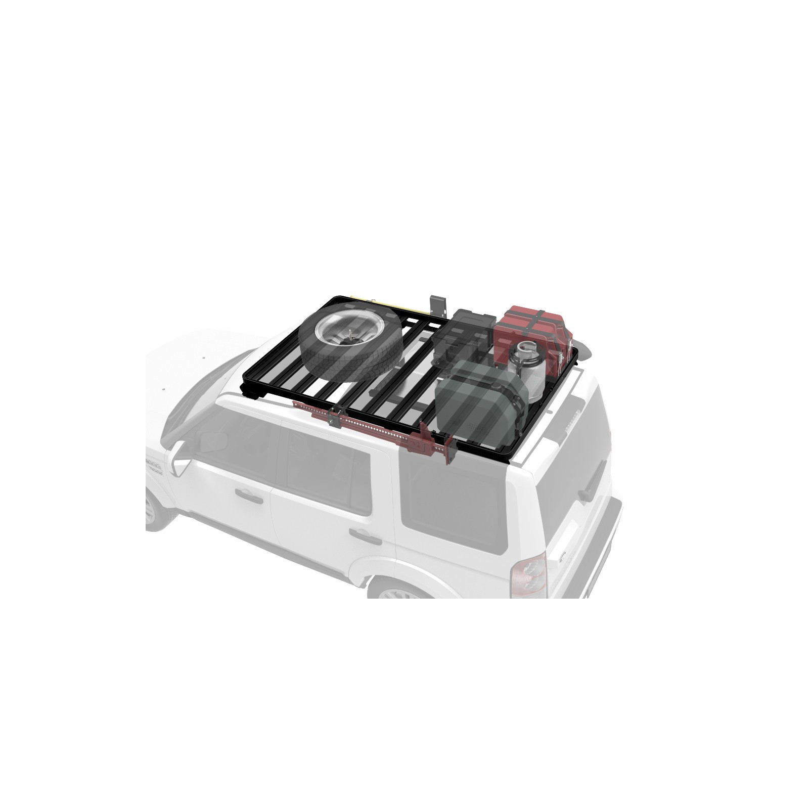 Galerie FRONT RUNNER Slimline II 1255 x 2166 mm Foot Mount pour Land Rover Discovery III et IV • KRLD028T