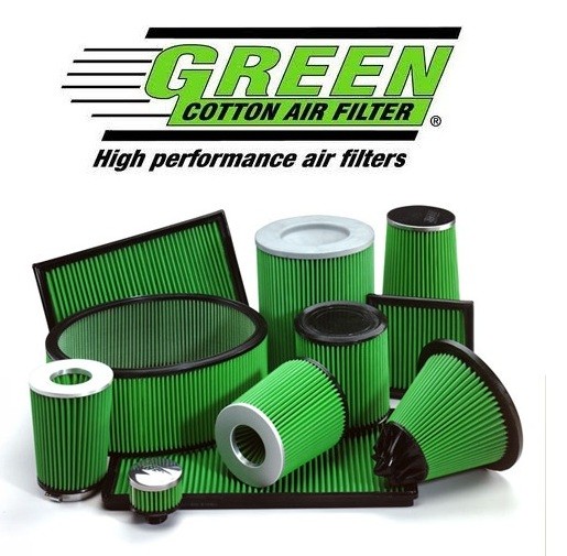 Filtre à air GREEN JEEP WRANGLER 2,5L i (YJ) injection monopoint 103cv 88-91 