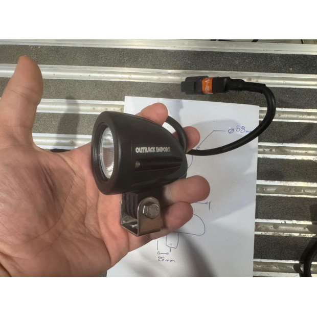 Phare rond spot Beam 1 LED 10 W 1000 lumens