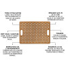 Tapis de douche extérieur beige Ontap