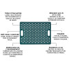 Tapis de douche extérieur bleu Ontap