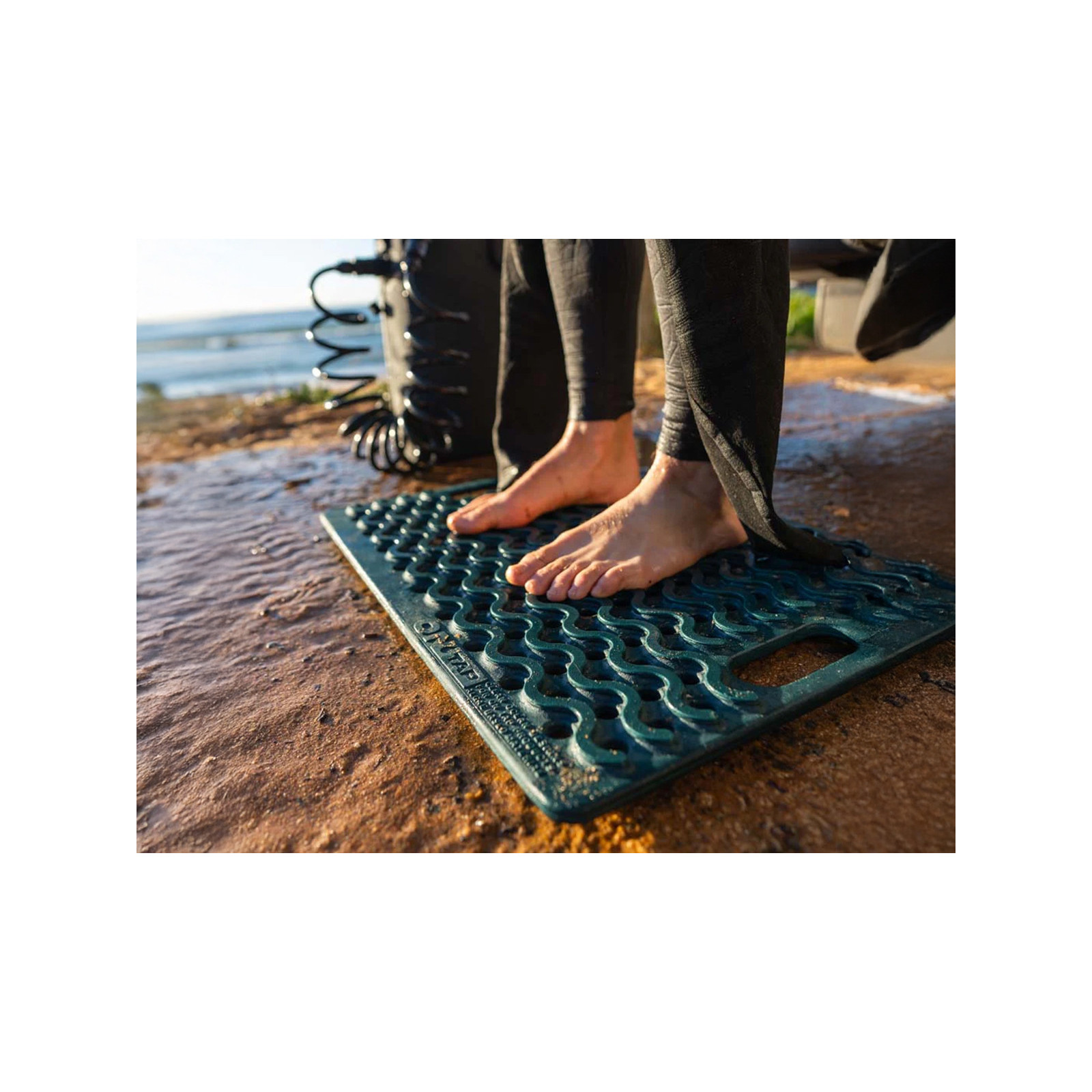 Tapis de douche extérieur bleu Ontap