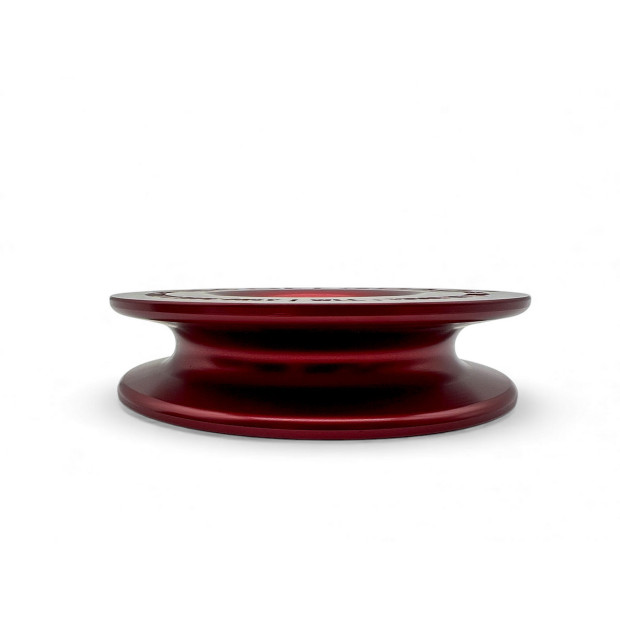 Anneau de treuillage alu 13.5T Ø148mm rouge N4-Offroad avec etui