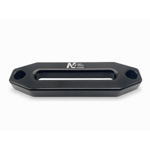 Ecubier aluminium noir pour corde de treuil synthétique N4-Offroad