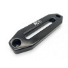 Ecubier aluminium noir pour corde de treuil synthétique N4-Offroad