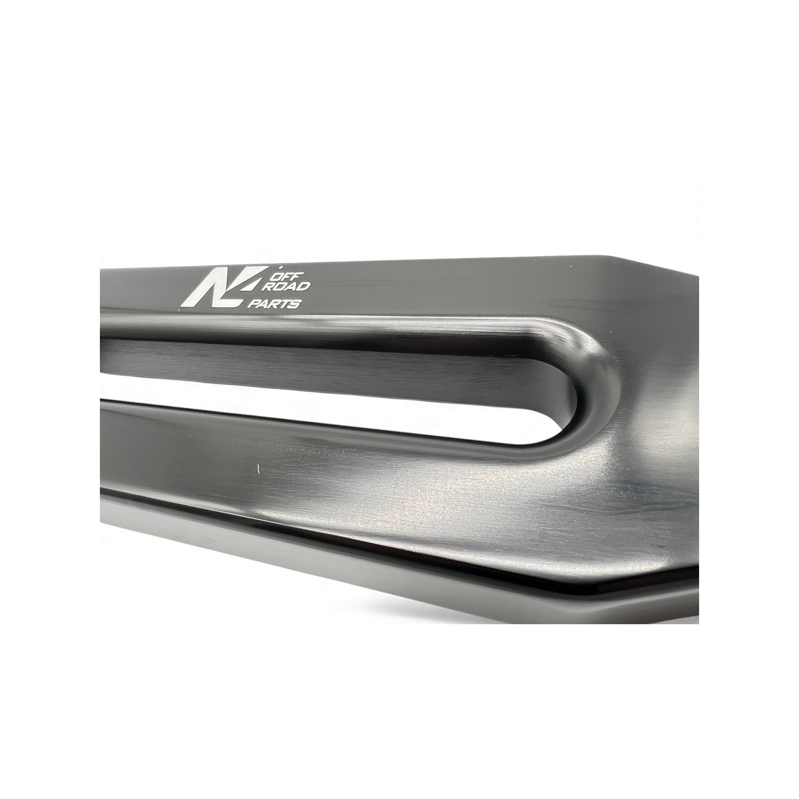 Ecubier aluminium noir pour corde de treuil synthétique N4-Offroad