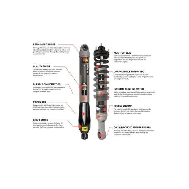 Amortisseur OME MT64 arrière medium Toyota Land Cruiser GDJ250
