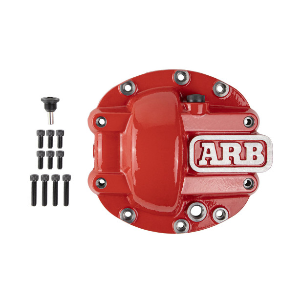 Coquille de protection rouge ARB pont DANA 30 Jeep Wrangler et Cherokee