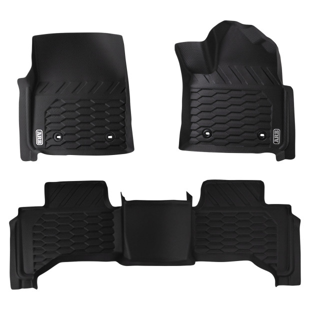 FLOOR MATS FRONT AND REAR SET SUITS LANDCRUISER 300