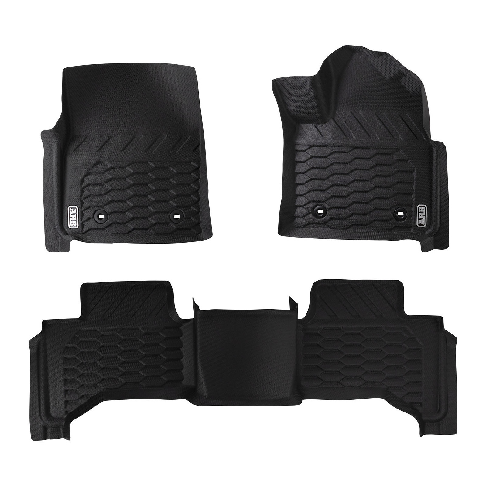 FLOOR MATS FRONT AND REAR SET SUITS LANDCRUISER 300