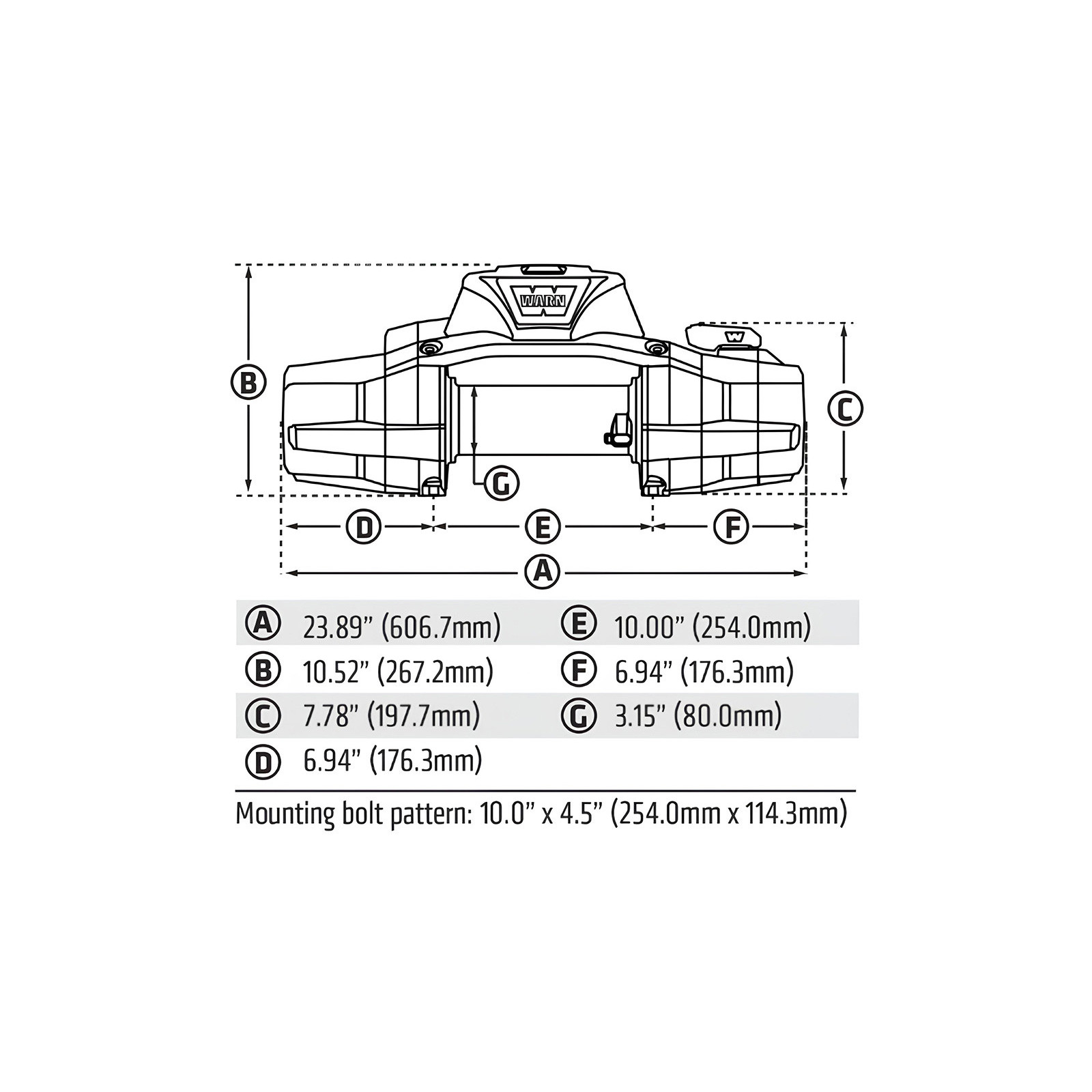 Treuil Warn Zeon XD 10S 4500kg 12V