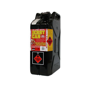 Jerrycan carburant - métal noir - Format US 20L