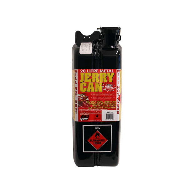 Jerrycan carburant - métal noir - Format US 20L