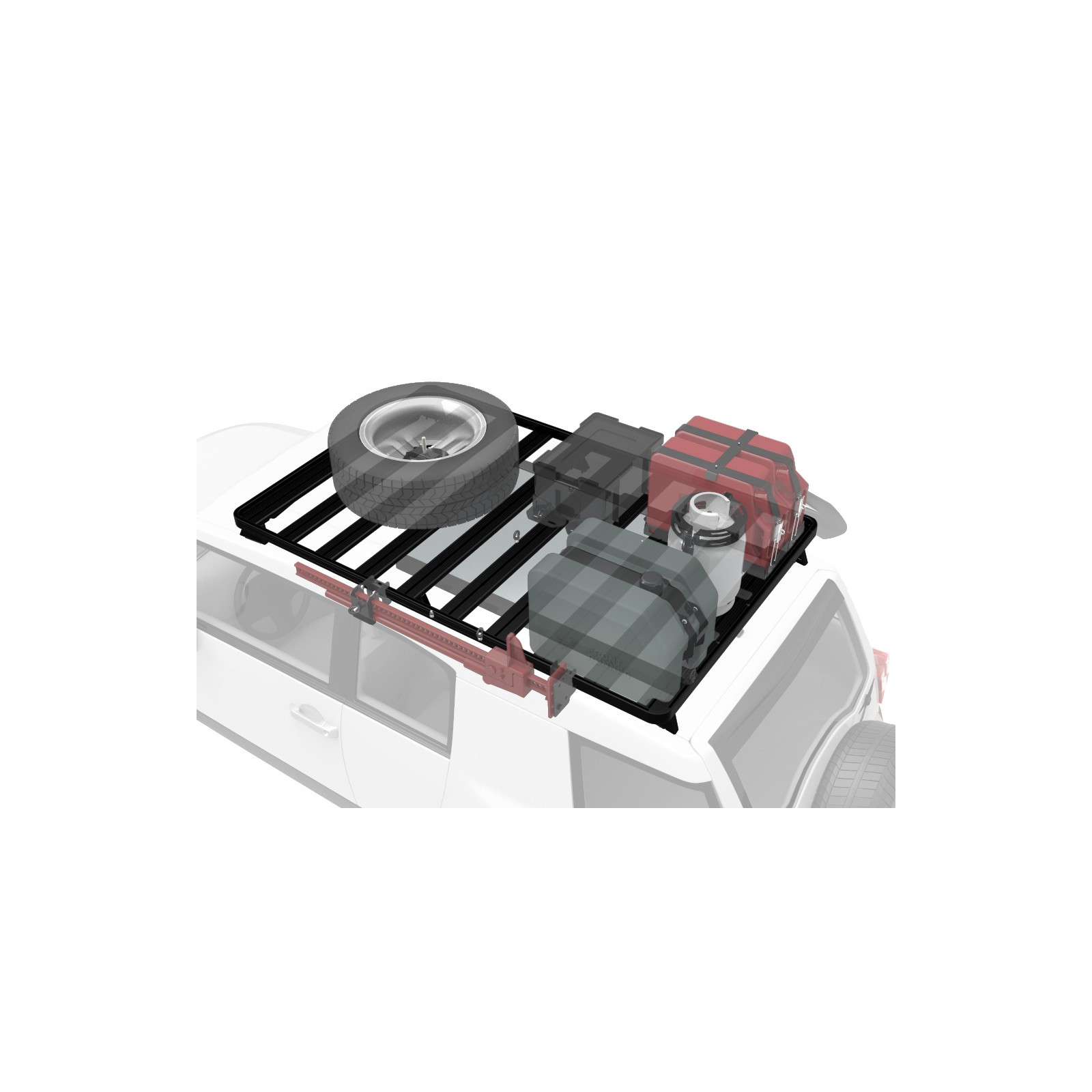 Galerie FRONT RUNNER Slimline II 1255 x 1964 mm Foot Mount pour Toyota FJ Cruiser • KRTF020T