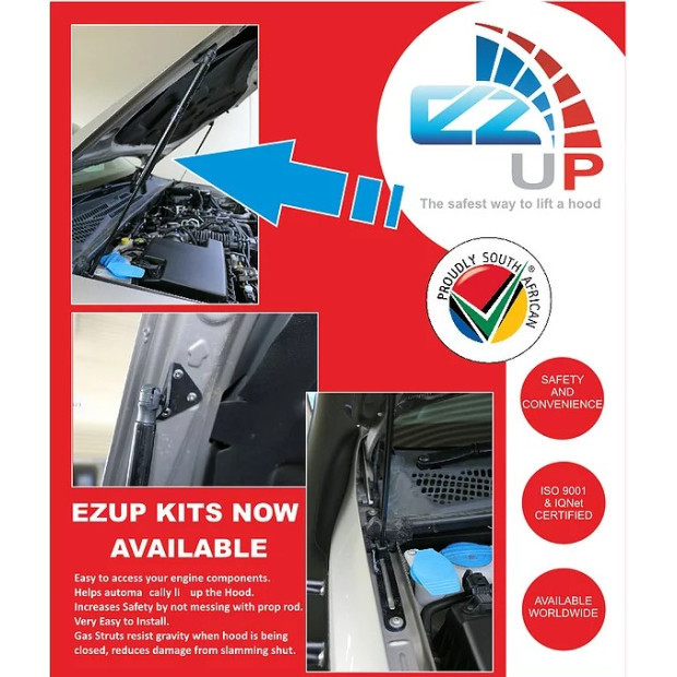Kit vérins de hayon de capot EZUp pour Volkswagen Amarok 2010+