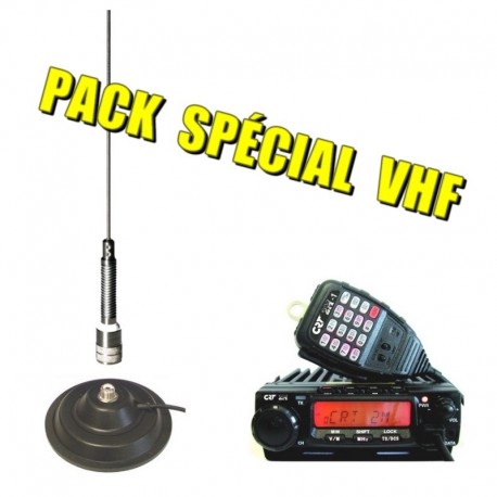 PACK CRT 2M VHF + ANTENNE SIRIO MAG