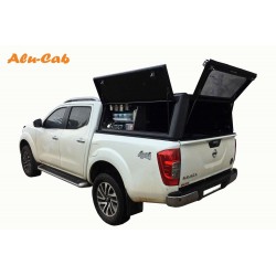Hard-top aluminium ALU-CAB Explorer Noir Nissan Navara D23/NP300 2016+ Double Cab • Finition Hard Top : Parois Lisses