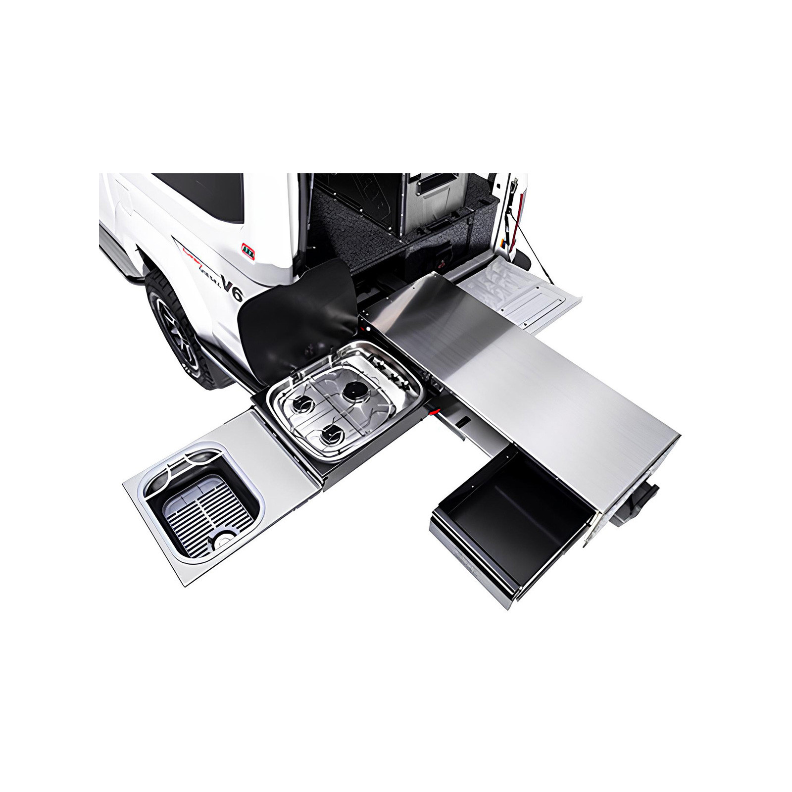 Tiroir coulissant cuisine ARB 1355mm pour Pick up