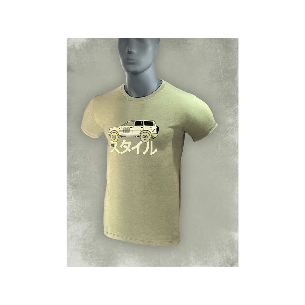 Tshirt homme HDJ80 Dream Team Car kaki