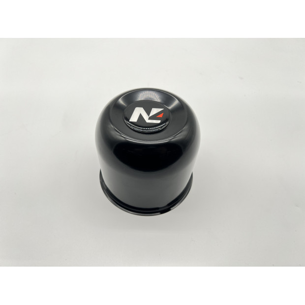 Cache moyeu fermé acier noir pour jantes acier avec centrage 110mm N4-Offroad