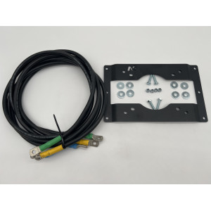 Kit support spécifique de fixation déport 1.5 mètres pour boitier relais de treuil Warn VR Evo Zeon Tabor N4-Offroad