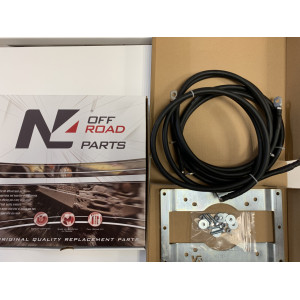 Kit support spécifique de fixation déport 2 mètres pour boitier relais de treuil Warn VR Evo Zeon Tabor N4-Offroad