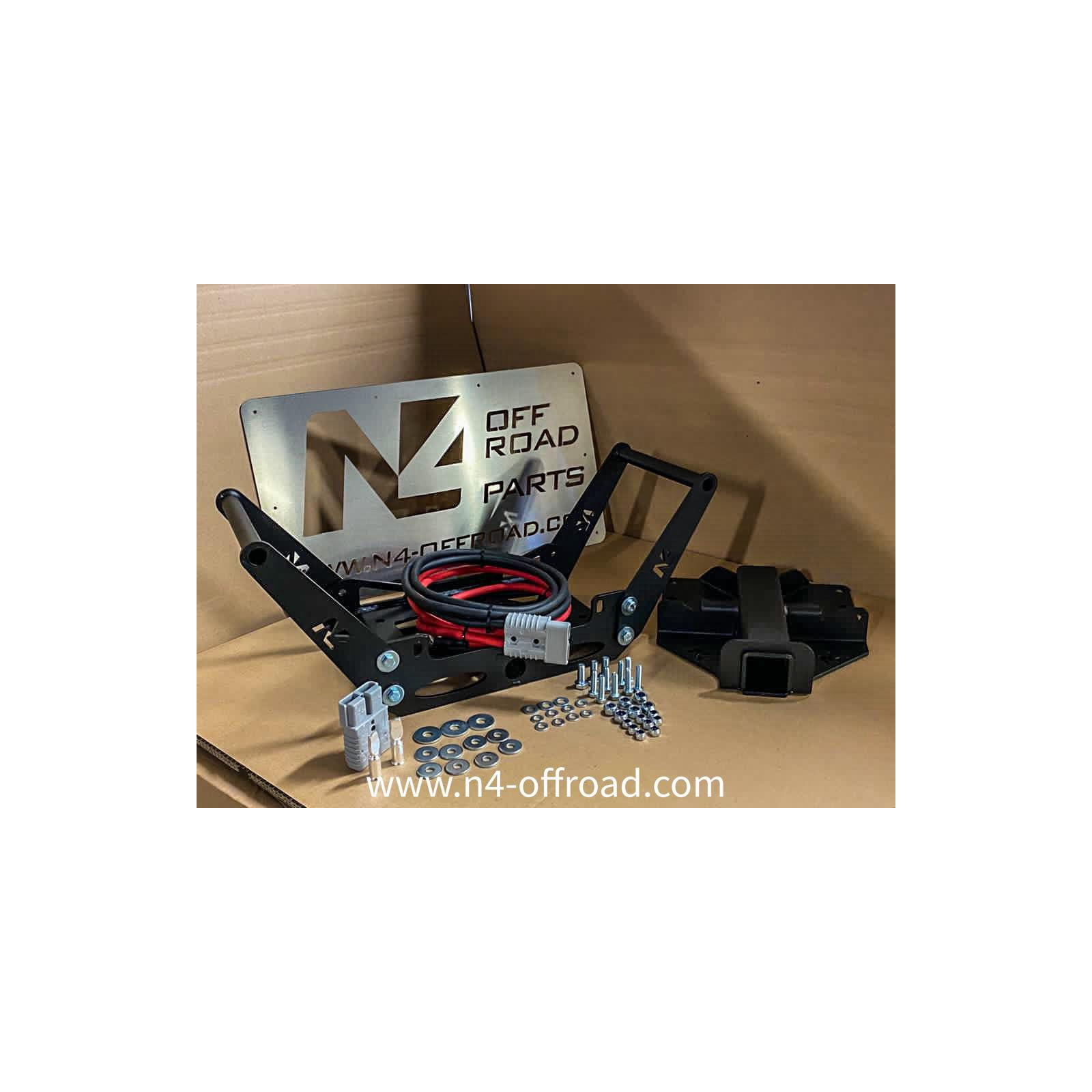 Adaptateur carré US 2" spécifique aux platines de treuil N4-Offroad