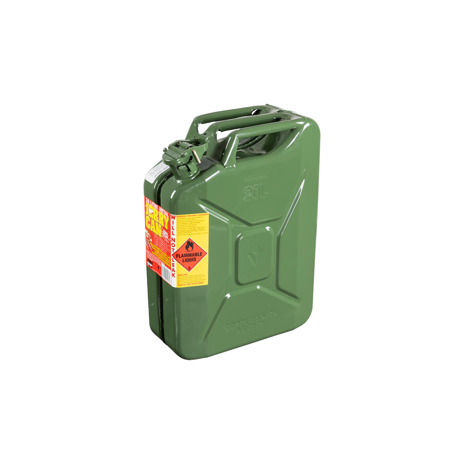 Jerrycan 20L essence métal (colori vert)