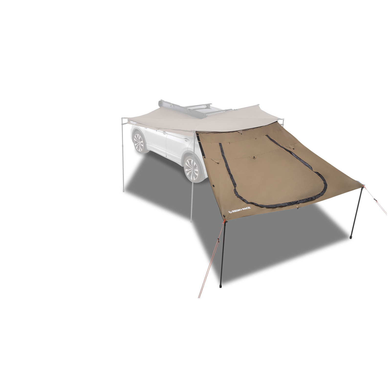 Extension trapézoïdale avec porte pour auvent RHINO RACK 33400 Batwing Compact