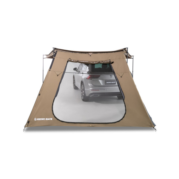 Extension trapézoïdale avec porte pour auvent RHINO RACK 33400 Batwing Compact