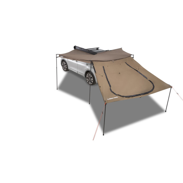 Extension trapézoïdale avec porte pour auvent RHINO RACK 33400 Batwing Compact