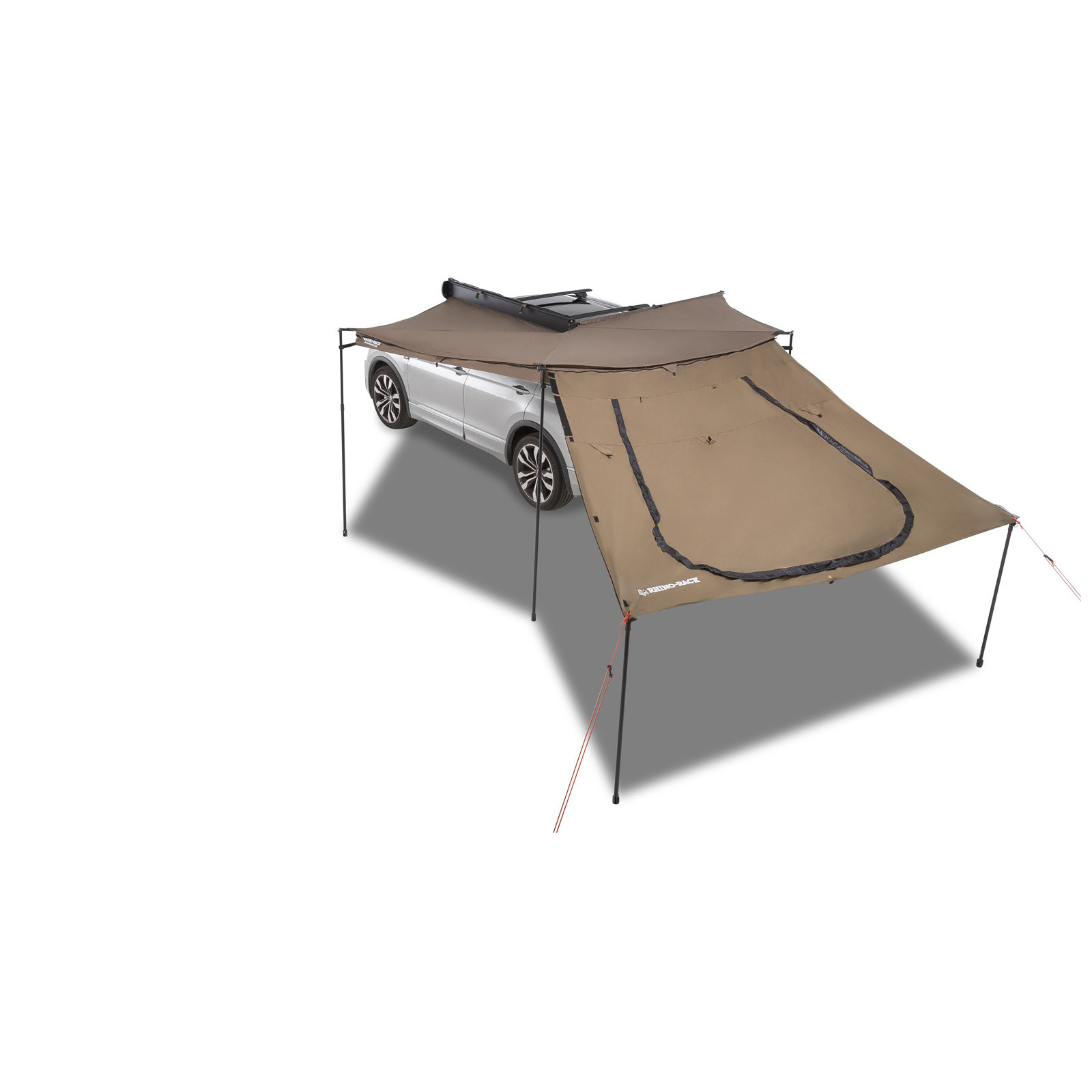 Extension trapézoïdale avec porte pour auvent RHINO RACK 33400 Batwing Compact