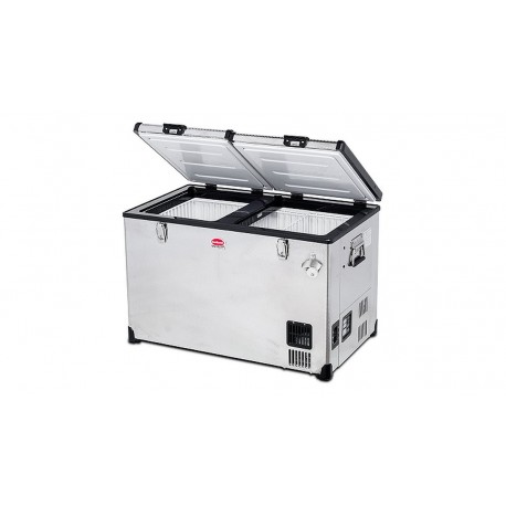 Réfrigérateur congélateur portable à double compartiment SNOMASTER SMDZ-TR82D • 82 litres • 12v 24v 240v • +10 à -22°c