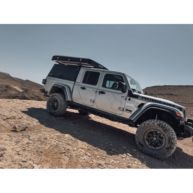 HARD TOP ALUMINIUM RIVAL JEEP GLADIATOR D/C 2018+ (Vitre coulissante)