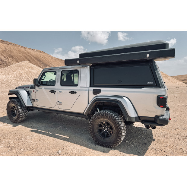 HARD TOP ALUMINIUM RIVAL JEEP GLADIATOR D/C 2018+ (Vitre coulissante)