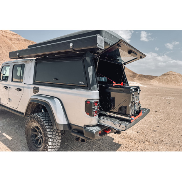HARD TOP ALUMINIUM RIVAL JEEP GLADIATOR D/C 2018+ (Vitre coulissante)
