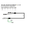 KIT DE CÂBLAGE 2 LAMPES AVEC CONNECTEUR (4-BROCHES, DEUTSCH DT, 12V)