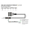 KIT DE CÂBLAGE QUATRE LAMPES AVEC CONNECTEUR DT04-08 (4-BROCHES)