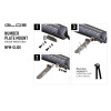 SUPPORT DE PLAQUE D'IMMATRICULATION LAZER (GLIDE)