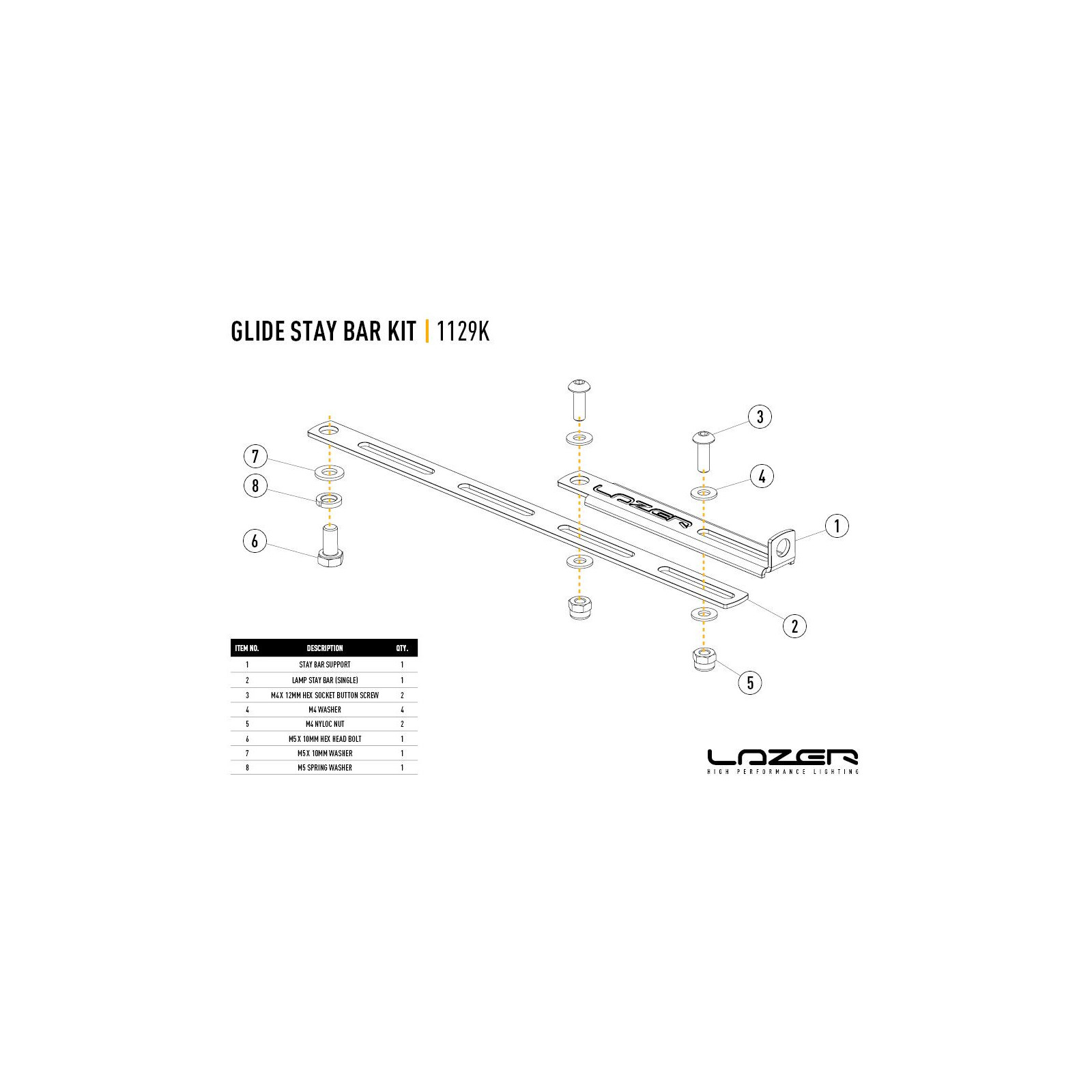 BARRE DE STABILISATION LAZER (GLIDE)